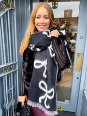 Bow Scarf - Black