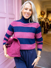 Eden Jumper - Plum Stripe