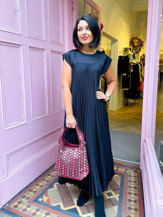 The Satin Everyday Dress - Black