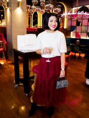 Rue Skirt - Burgundy