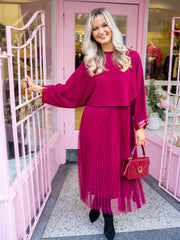 Margot Dress - Burgundy