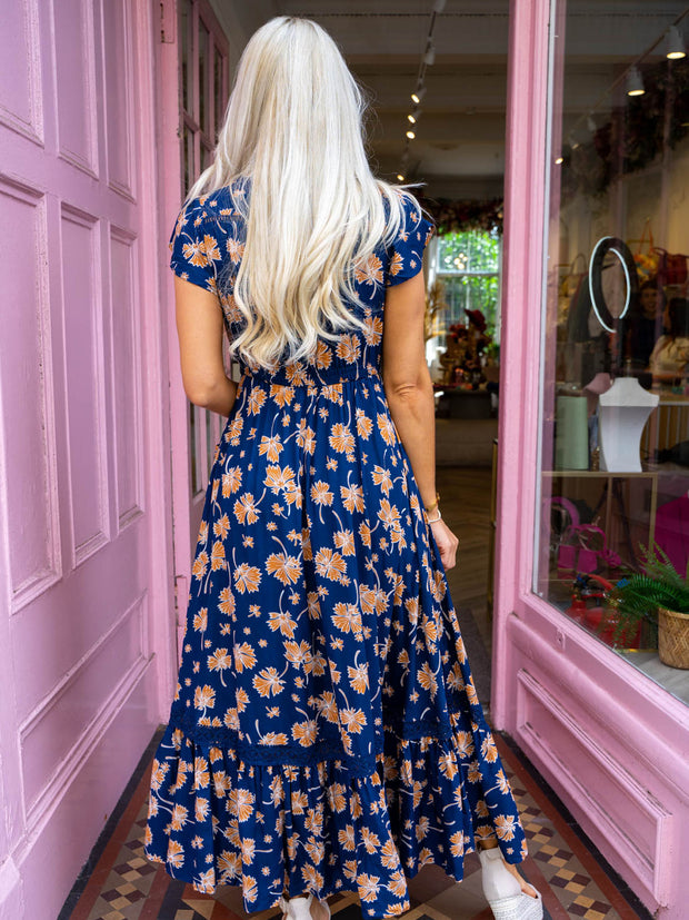 Micha Dress - Navy Floral