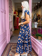 Micha Dress - Navy Floral