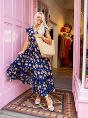 Micha Dress - Navy Floral