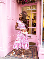 Cally Dress - Pink Botanical