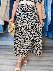 Tegan Skirt - Leopard