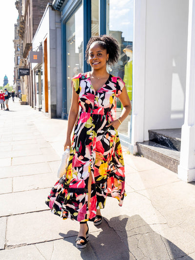 Micha Dress - Black Floral