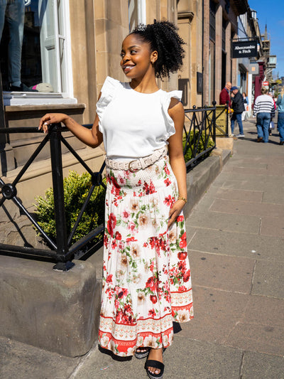 Poppy Floral Skirt