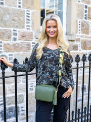 Caitlin Camo Top - 2 Colours