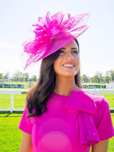 Flora Fascinator - Fuchsia
