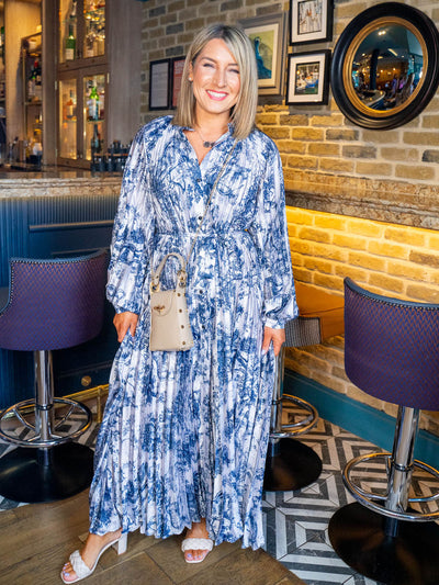Mabel Dress - Navy Floral