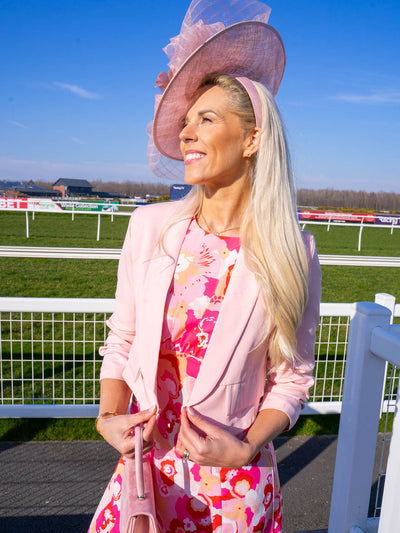 Kim Cropped Blazer - Baby Pink