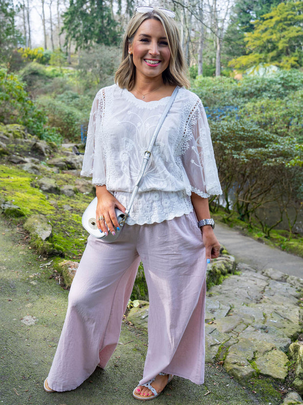 Linen Palazzo Pants - 5 Colours