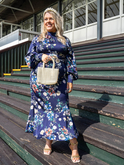 Josephina Dress - Navy Floral
