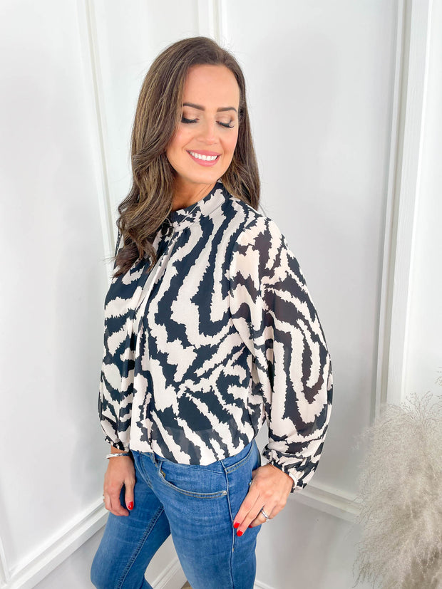 Tamara Blouse - Zebra