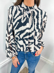 Tamara Blouse - Zebra
