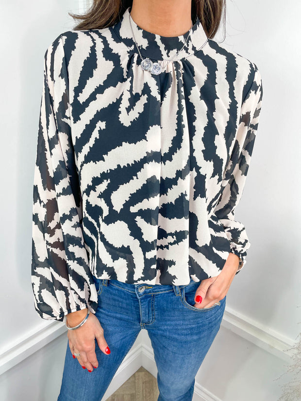 Tamara Blouse - Zebra