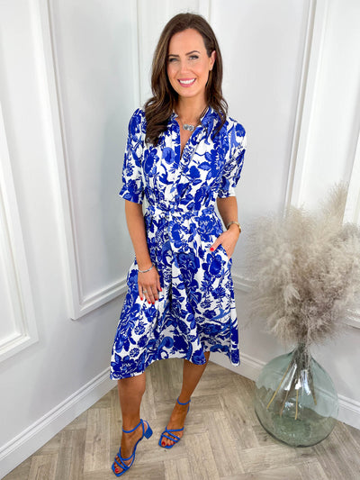 Kiera Dress - Blue Floral