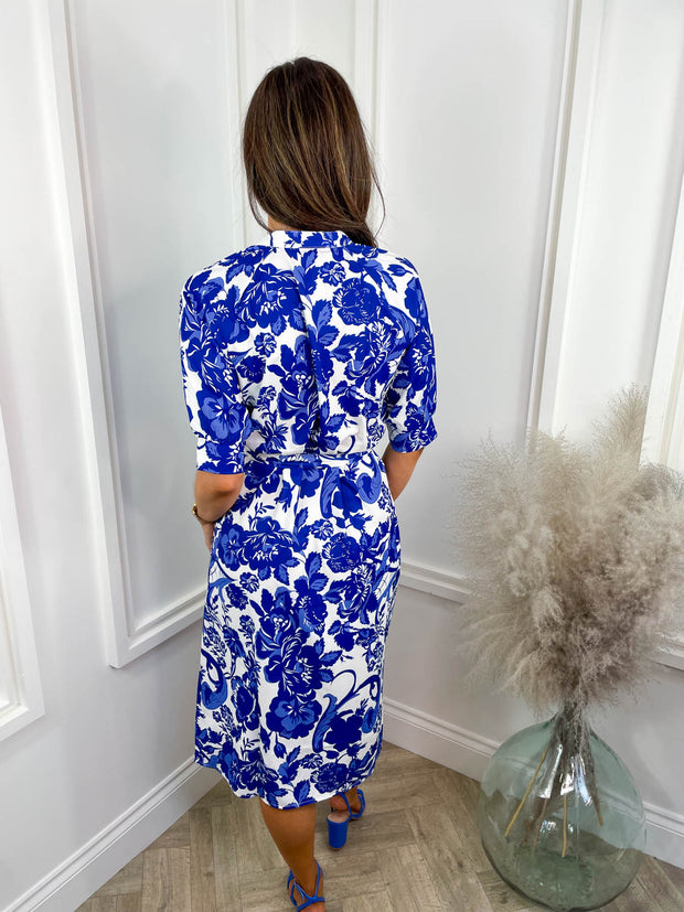 Kiera Dress - Blue Floral