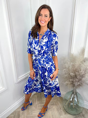 Kiera Dress - Blue Floral