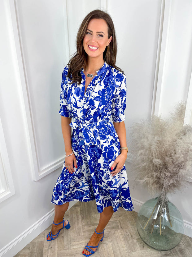 Kiera Dress - Blue Floral