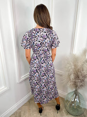 Piper Dress - Purple Animal