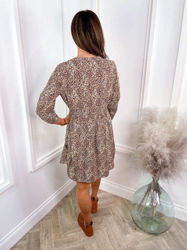 Rosemary Dress - Brown Mix