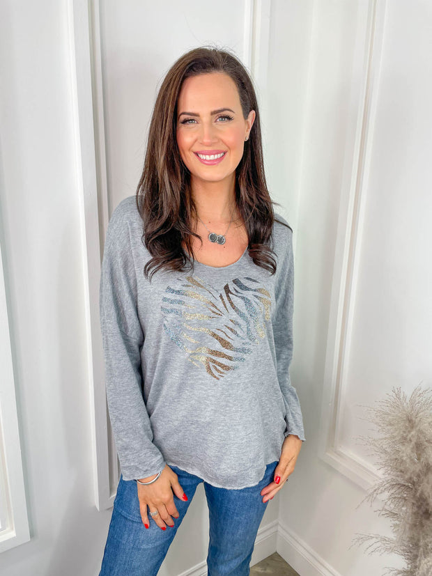 Gemma Top - Heart - 2 Colours