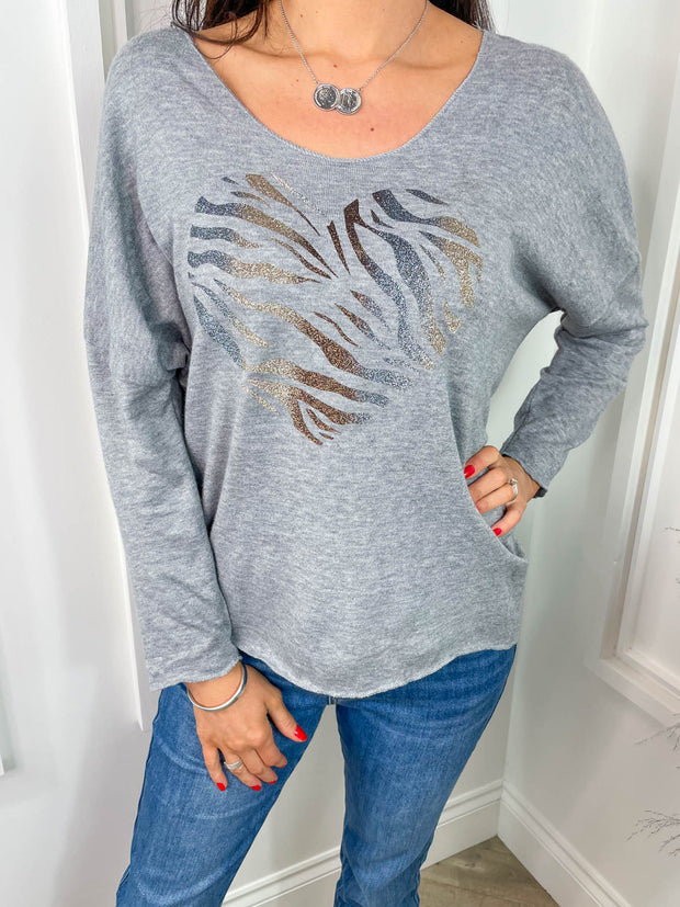Gemma Top - Heart - 2 Colours