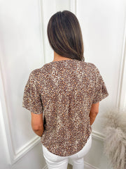 Tilly Blouse - Brown Mix