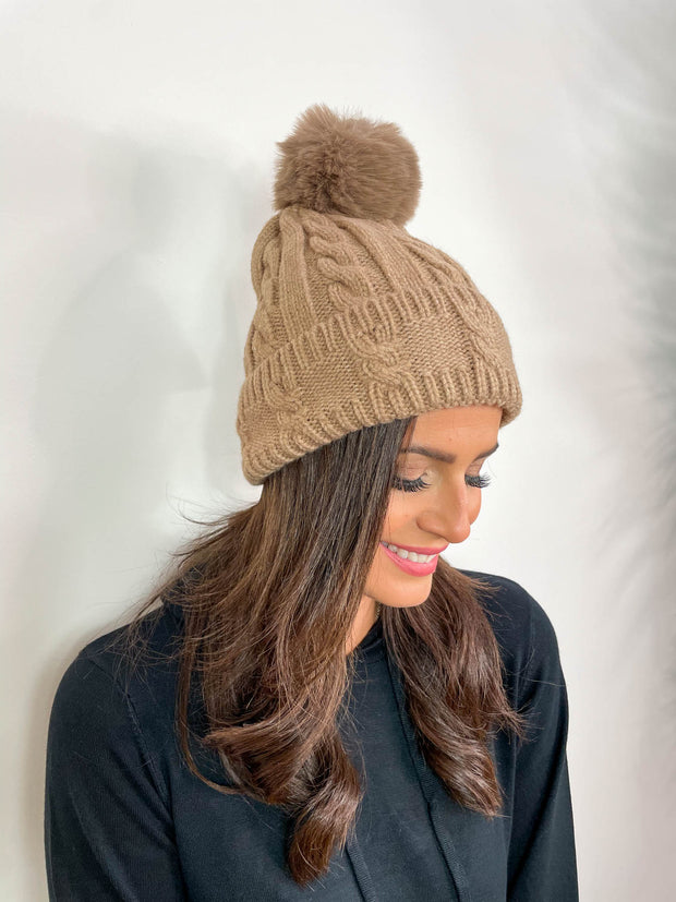 Hollie Pom Pom Hat - 5 Colours