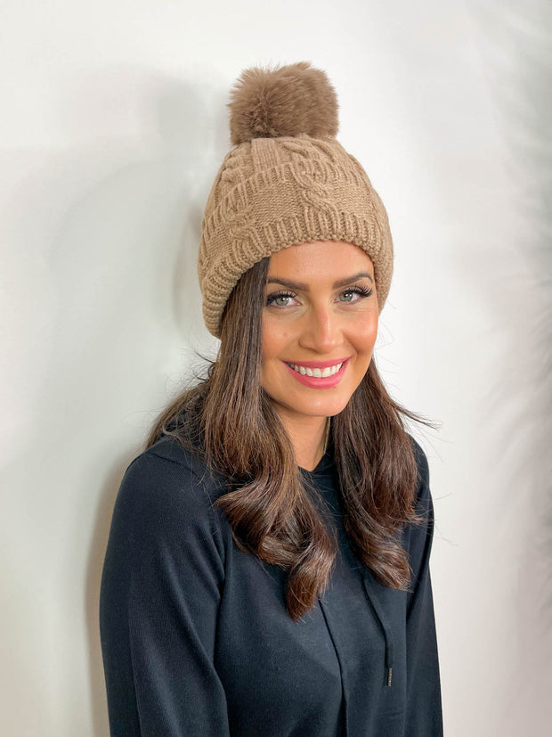 Hollie Pom Pom Hat - 5 Colours