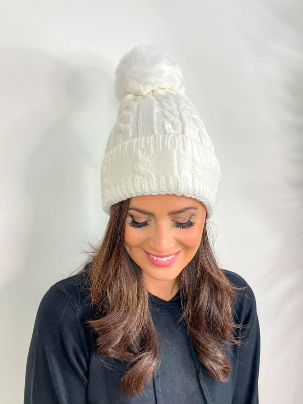 Hollie Pom Pom Hat - 5 Colours