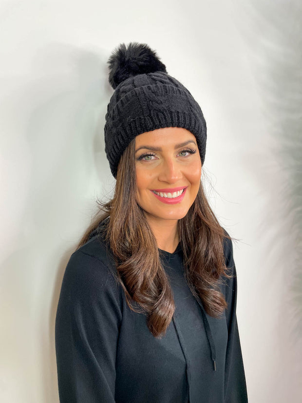 Hollie Pom Pom Hat - 5 Colours