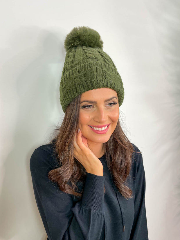 Hollie Pom Pom Hat - 5 Colours