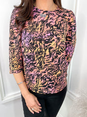 Madelyn Blouse - Multi Zebra