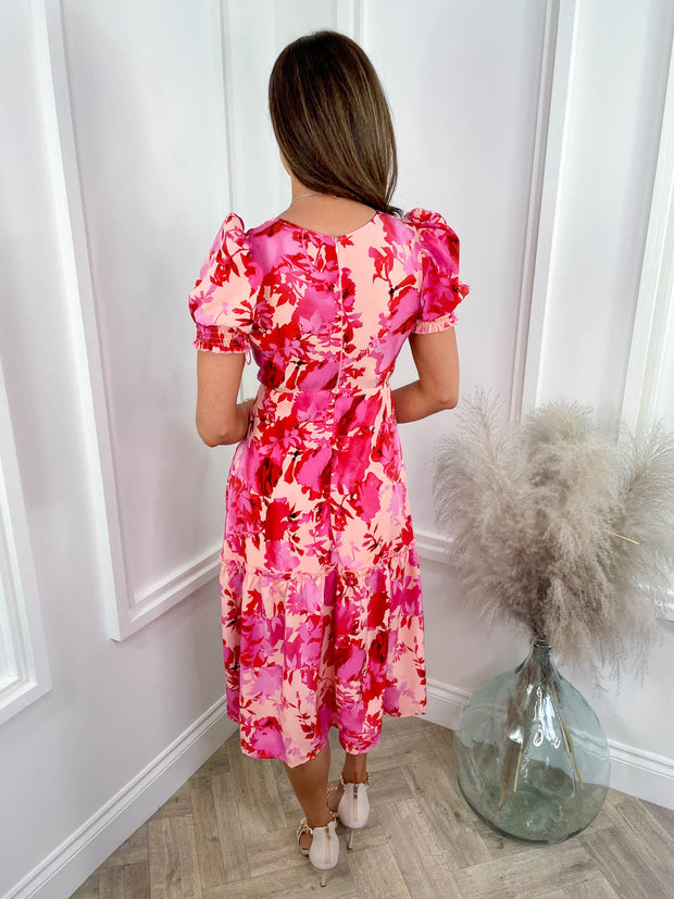 Verity Dress - Pink Floral