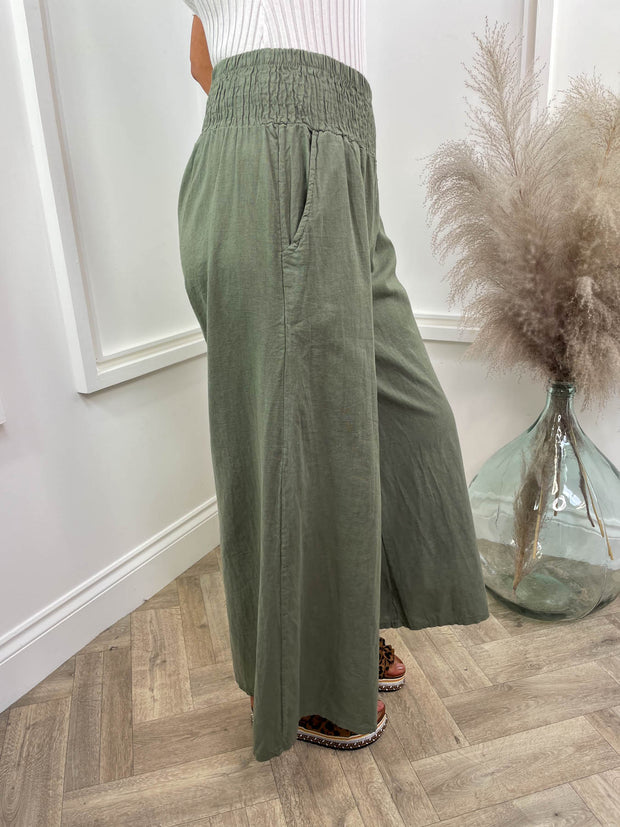 Linen Palazzo Pants - 5 Colours