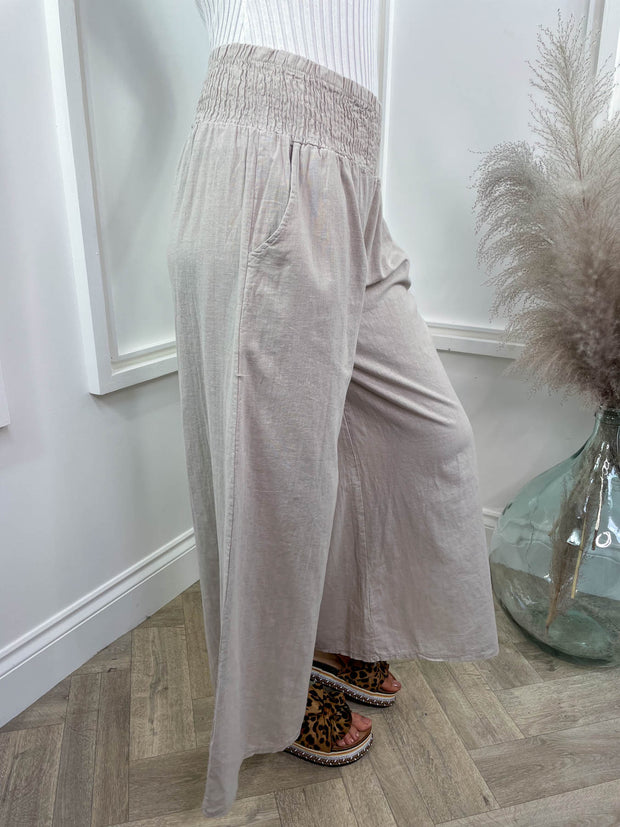 Linen Palazzo Pants - 5 Colours