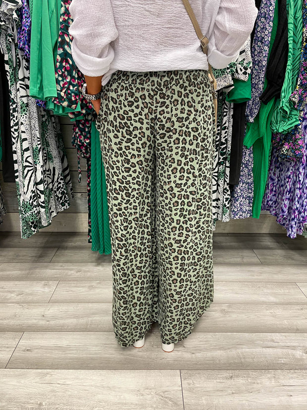 Leopard palazzo sales pants
