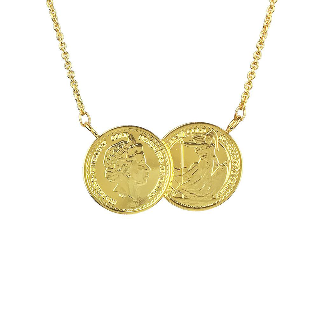 My Jewellery DOUBLE COIN - Necklace - gold coloured/gold-coloured -  Zalando.de