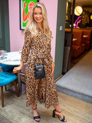 Jacklyn Dress - Brown Leopard
